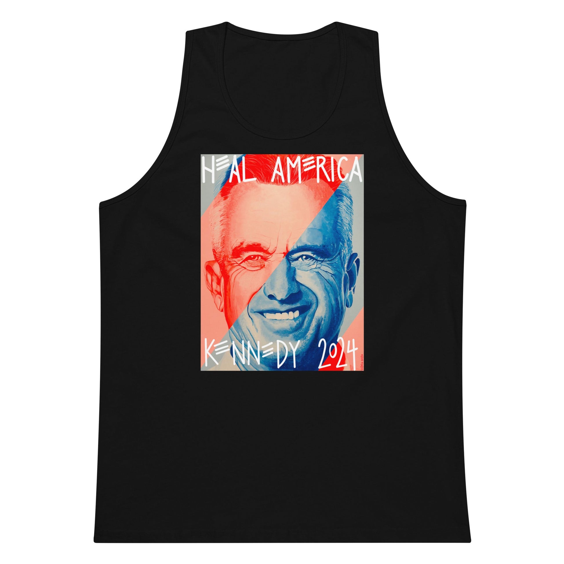 Heal America by Victoria White Men’s Tank Top - Team Kennedy Official Merchandise