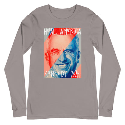 Heal America by Victoria White Unisex Long Sleeve Tee - Team Kennedy Official Merchandise