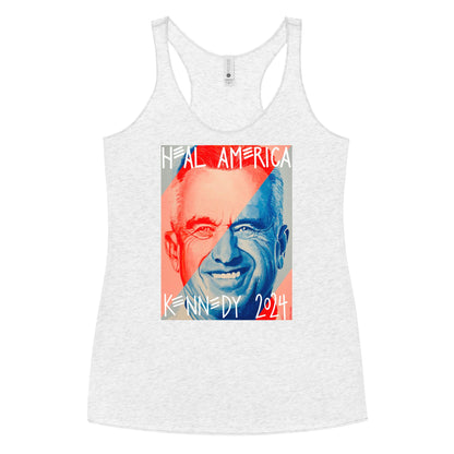 Heal America by Victoria White Women's Racerback Tank - Team Kennedy Official Merchandise