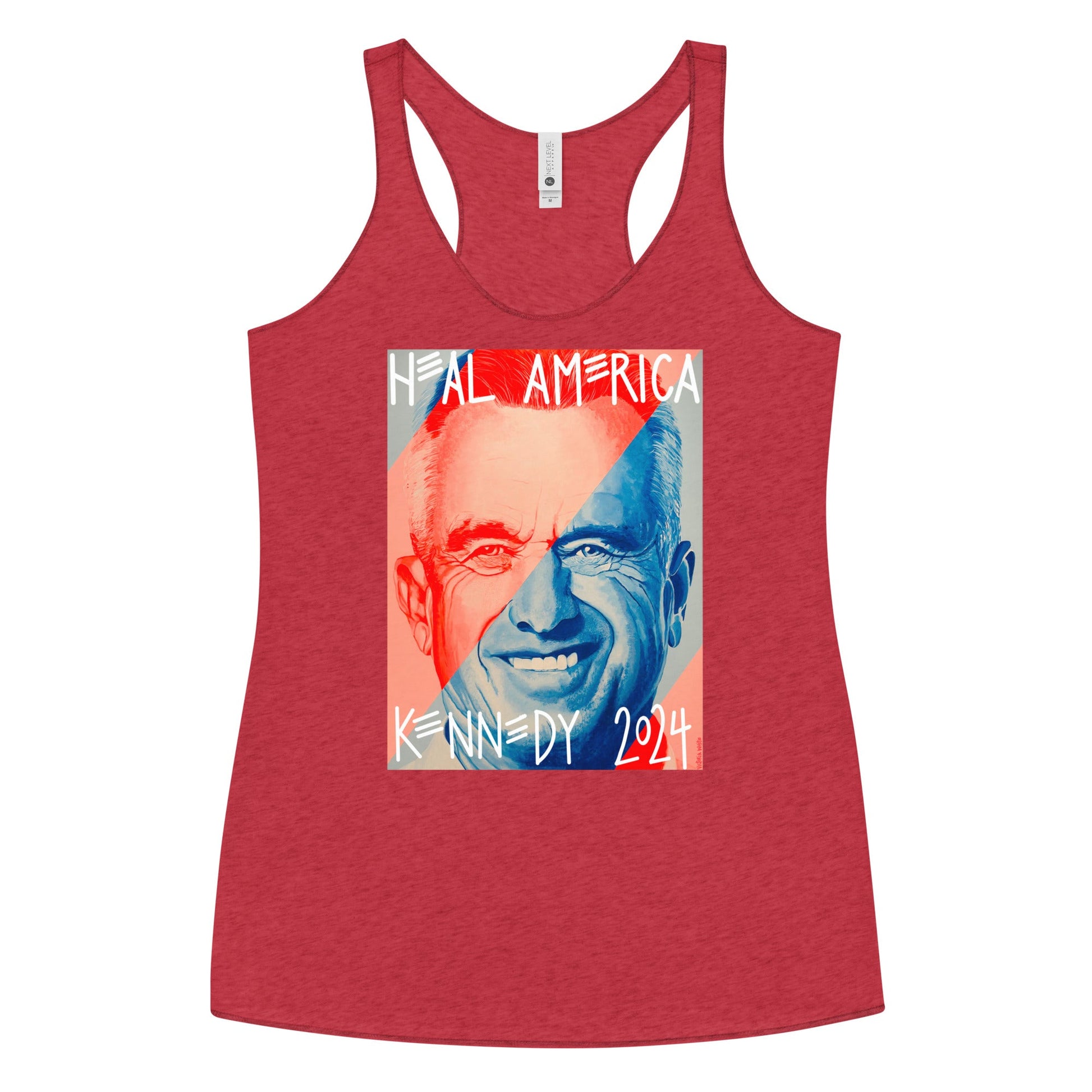 Heal America by Victoria White Women's Racerback Tank - Team Kennedy Official Merchandise