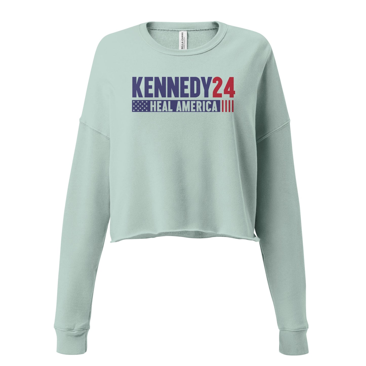 Heal America Crop Sweatshirt - TEAM KENNEDY. All rights reserved