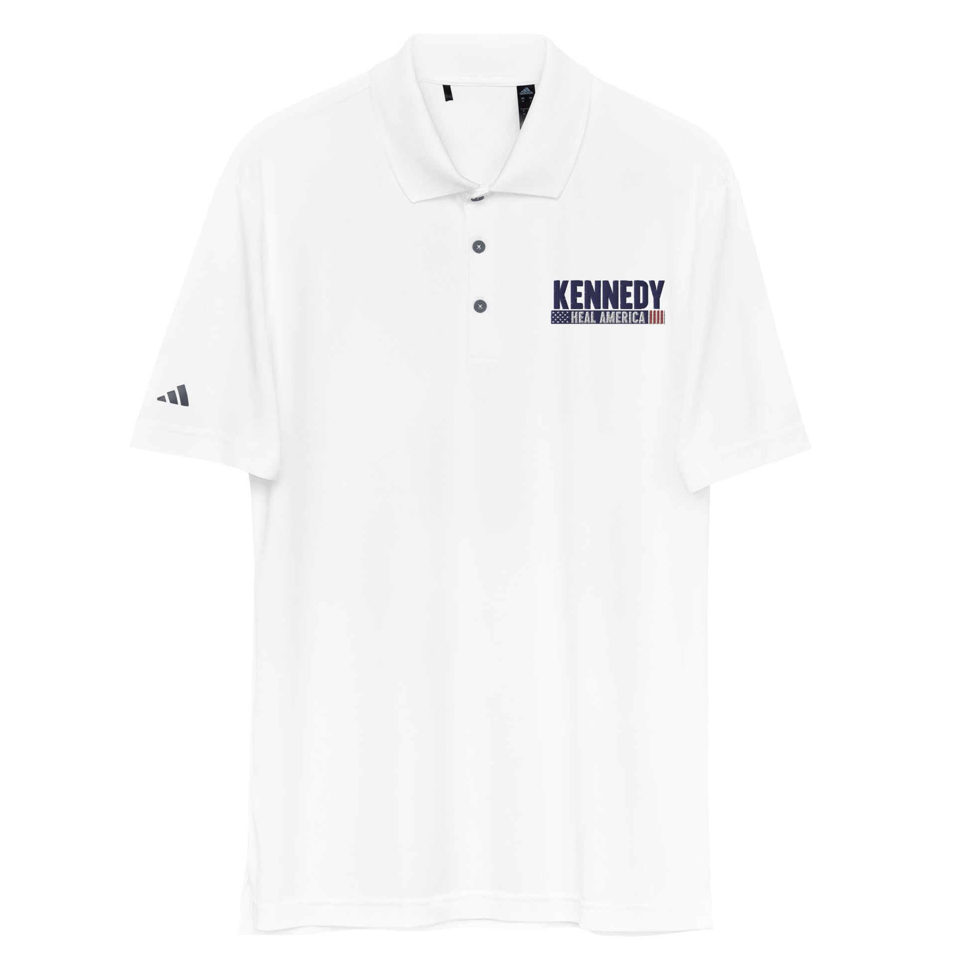 Heal America Embroidered Adidas Performance Polo Shirt - Team Kennedy Official Merchandise