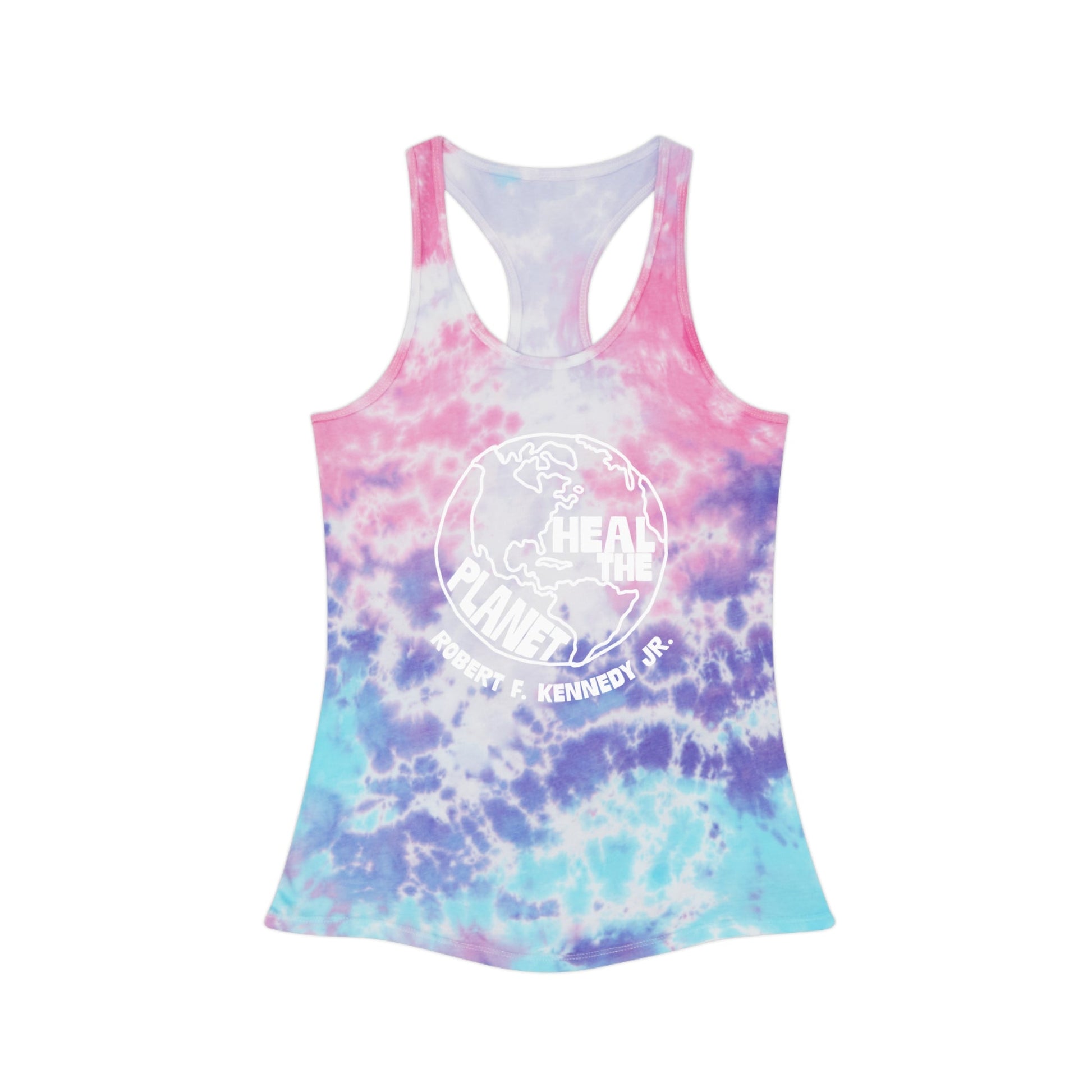 Heal the Planet Tie - Dye Racerback Tank Top - Team Kennedy Official Merchandise