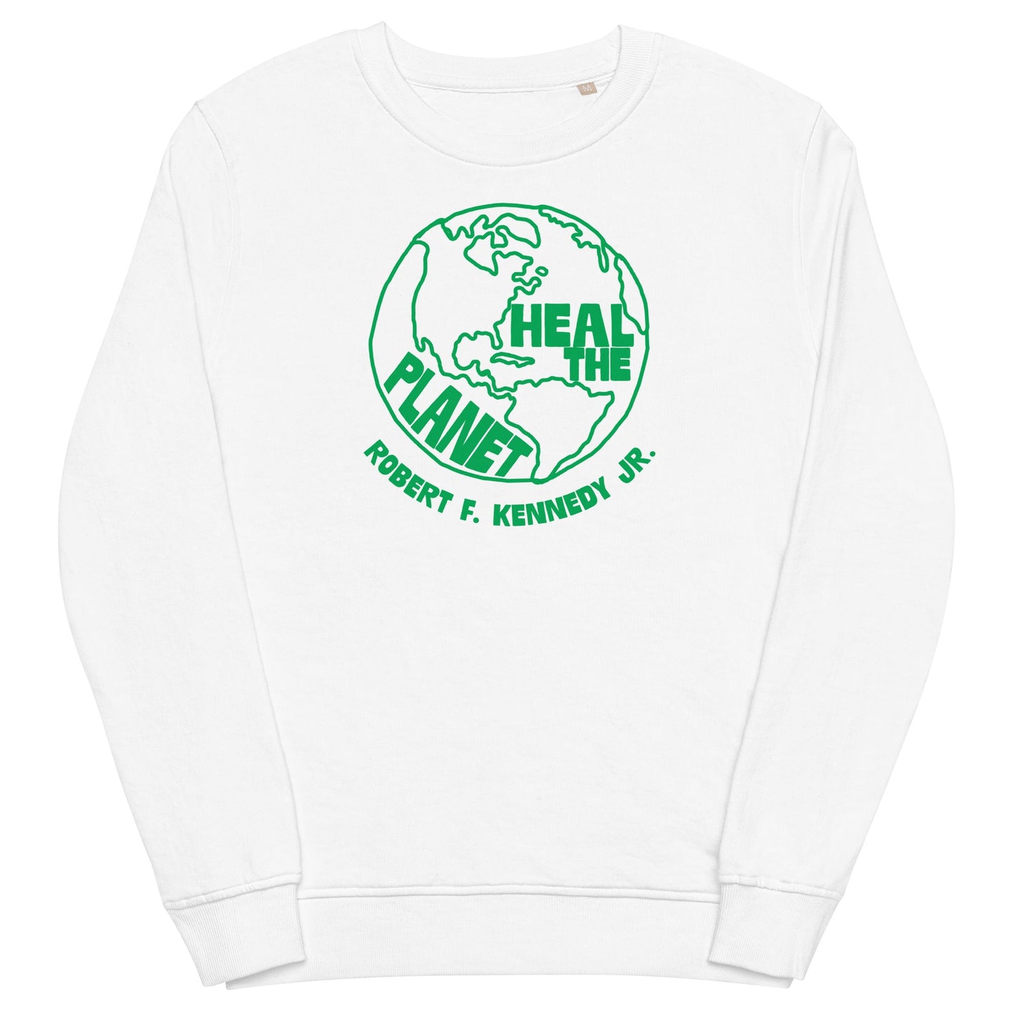 Heal the Planet Unisex Organic Sweatshirt - Team Kennedy Official Merchandise