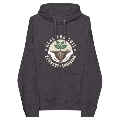 Heal the Soil Unisex Eco Raglan Hoodie - Team Kennedy Official Merchandise