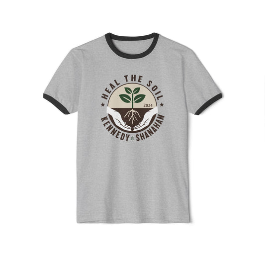 Heal the Soil Unisex Ringer Tee - Team Kennedy Official Merchandise