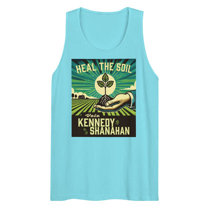 Heal the Soil Vote Kennedy Men’s Tank Top - Team Kennedy Official Merchandise