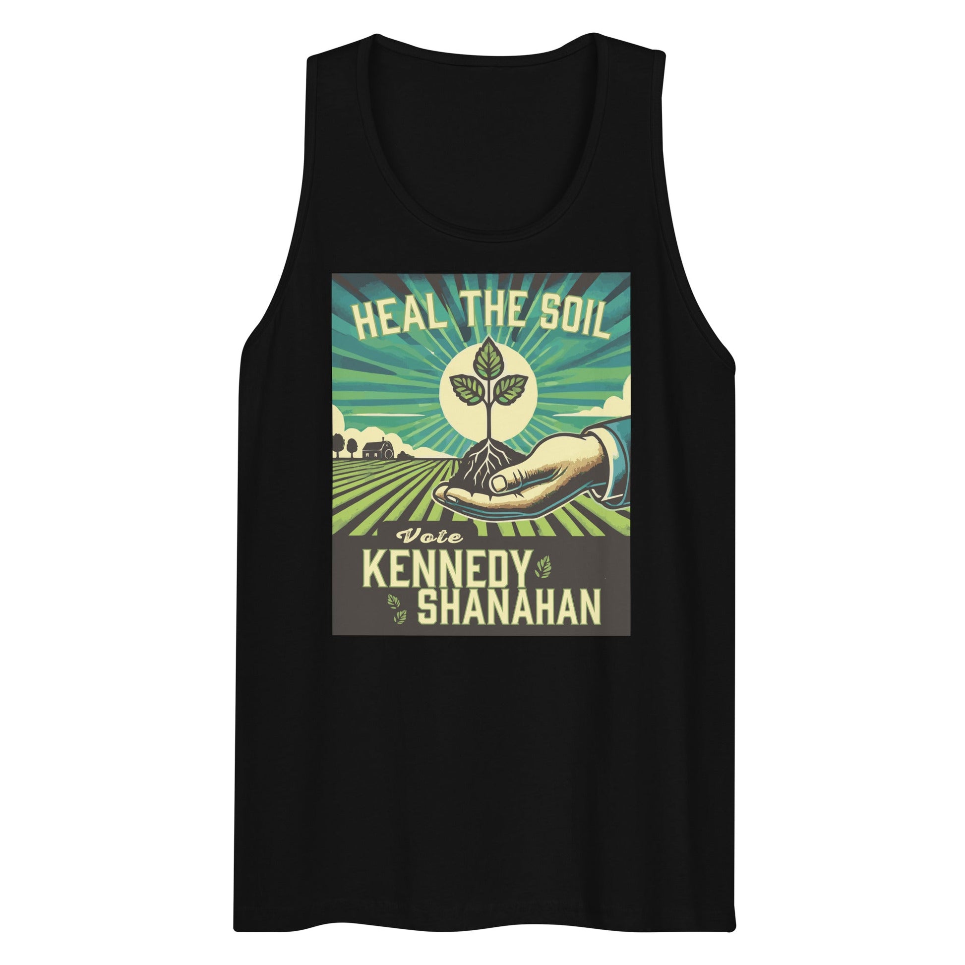 Heal the Soil Vote Kennedy Men’s Tank Top - Team Kennedy Official Merchandise