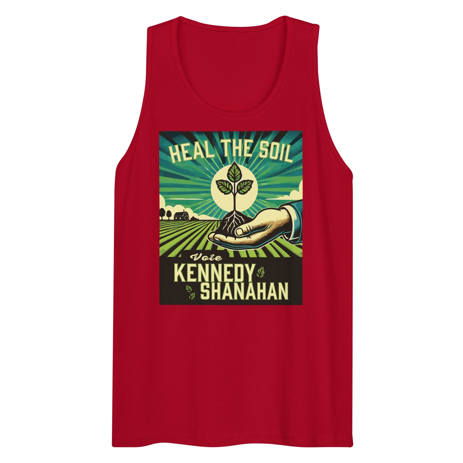 Heal the Soil Vote Kennedy Men’s Tank Top - Team Kennedy Official Merchandise