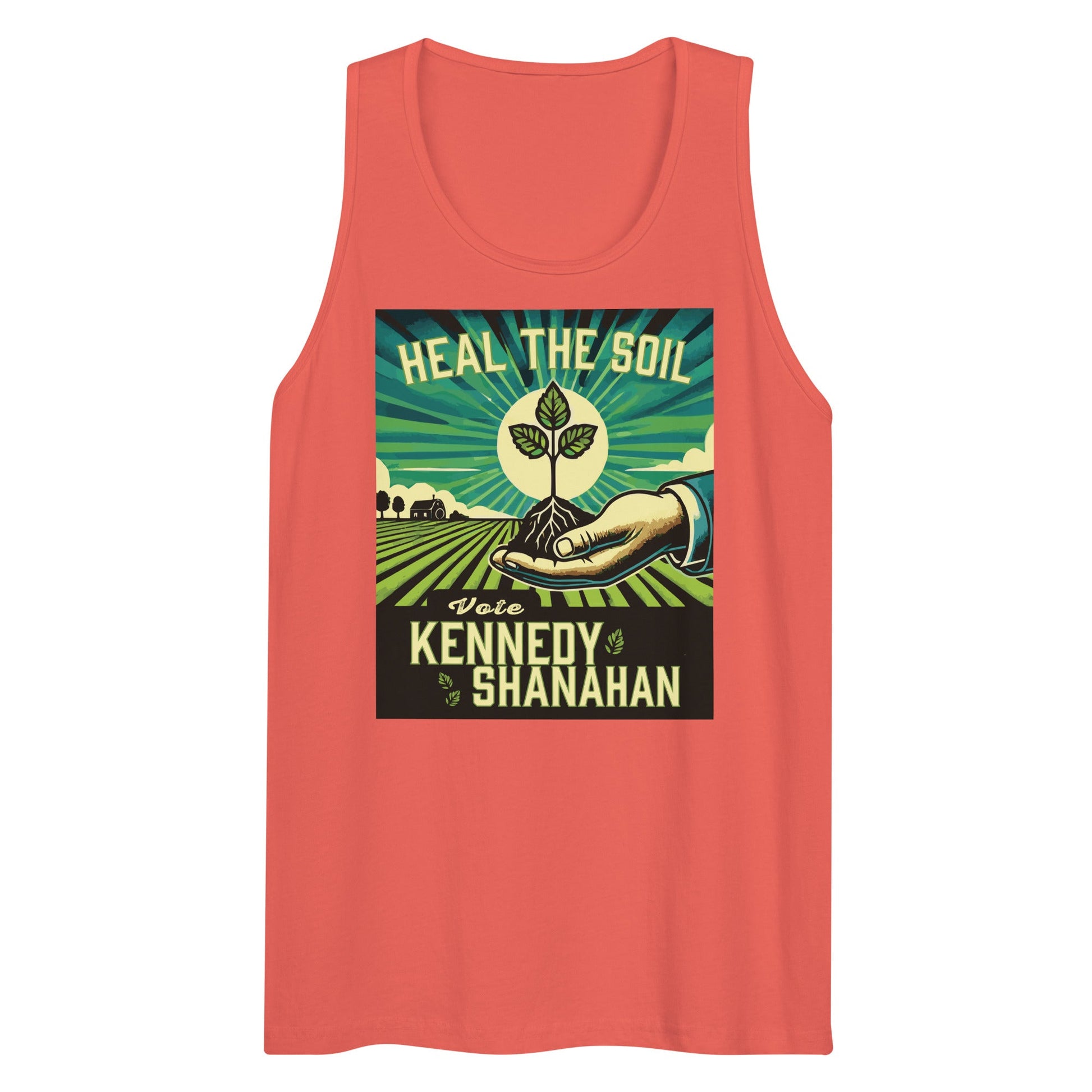 Heal the Soil Vote Kennedy Men’s Tank Top - Team Kennedy Official Merchandise