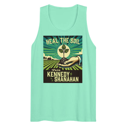 Heal the Soil Vote Kennedy Men’s Tank Top - Team Kennedy Official Merchandise