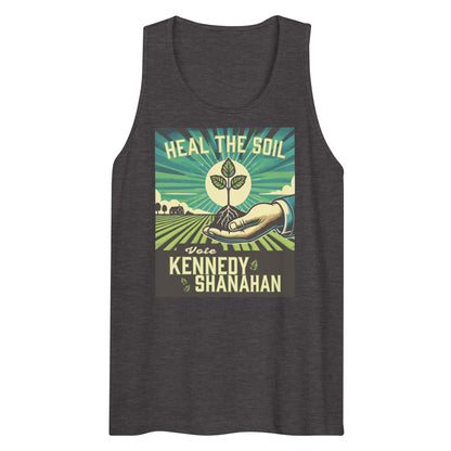 Heal the Soil Vote Kennedy Men’s Tank Top - Team Kennedy Official Merchandise