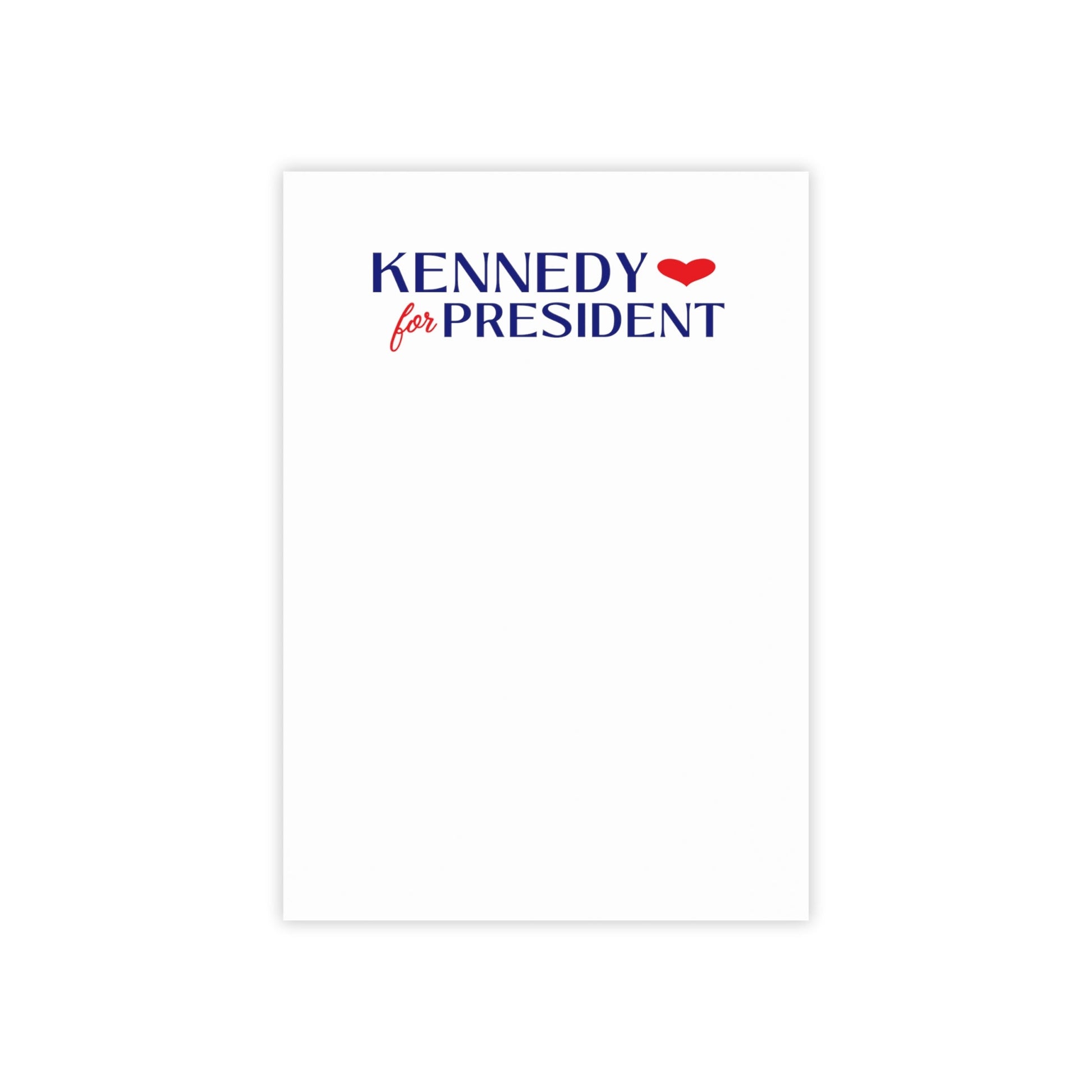 I Heart Kennedy for President Post - it® Note Pads - TEAM KENNEDY. All rights reserved