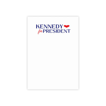 I Heart Kennedy for President Post - it® Note Pads - TEAM KENNEDY. All rights reserved