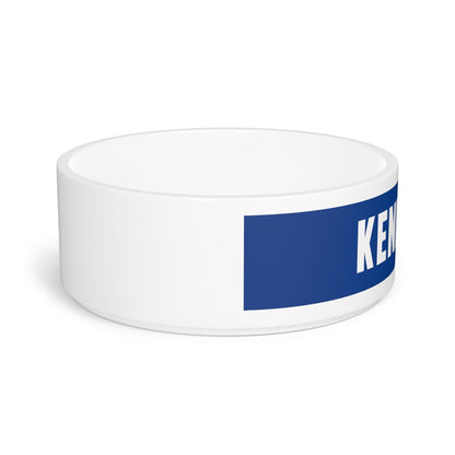 Kennedy '24 Ceramic Pet Bowl in Blue - TEAM KENNEDY. All rights reserved