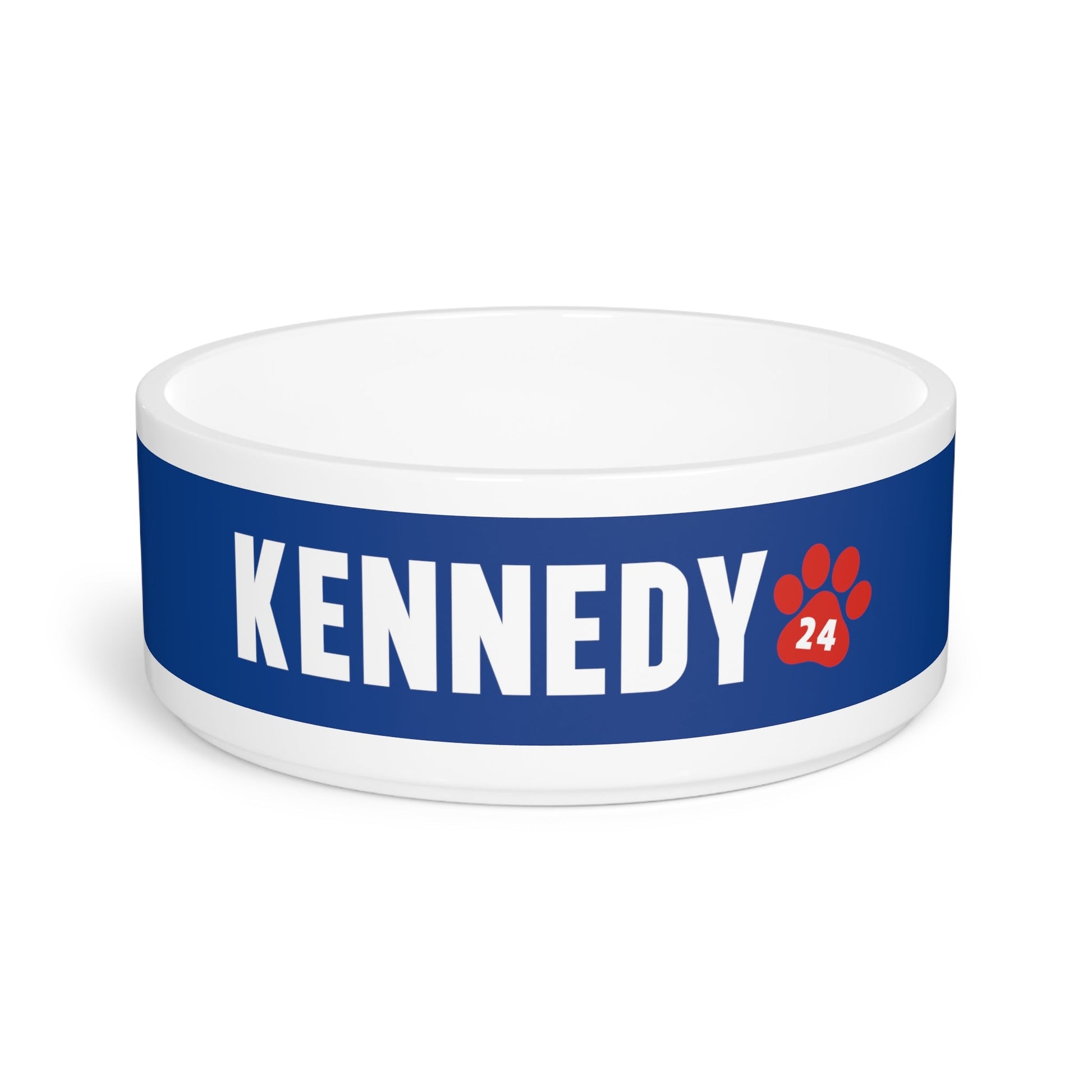 Kennedy '24 Ceramic Pet Bowl in Blue - TEAM KENNEDY. All rights reserved