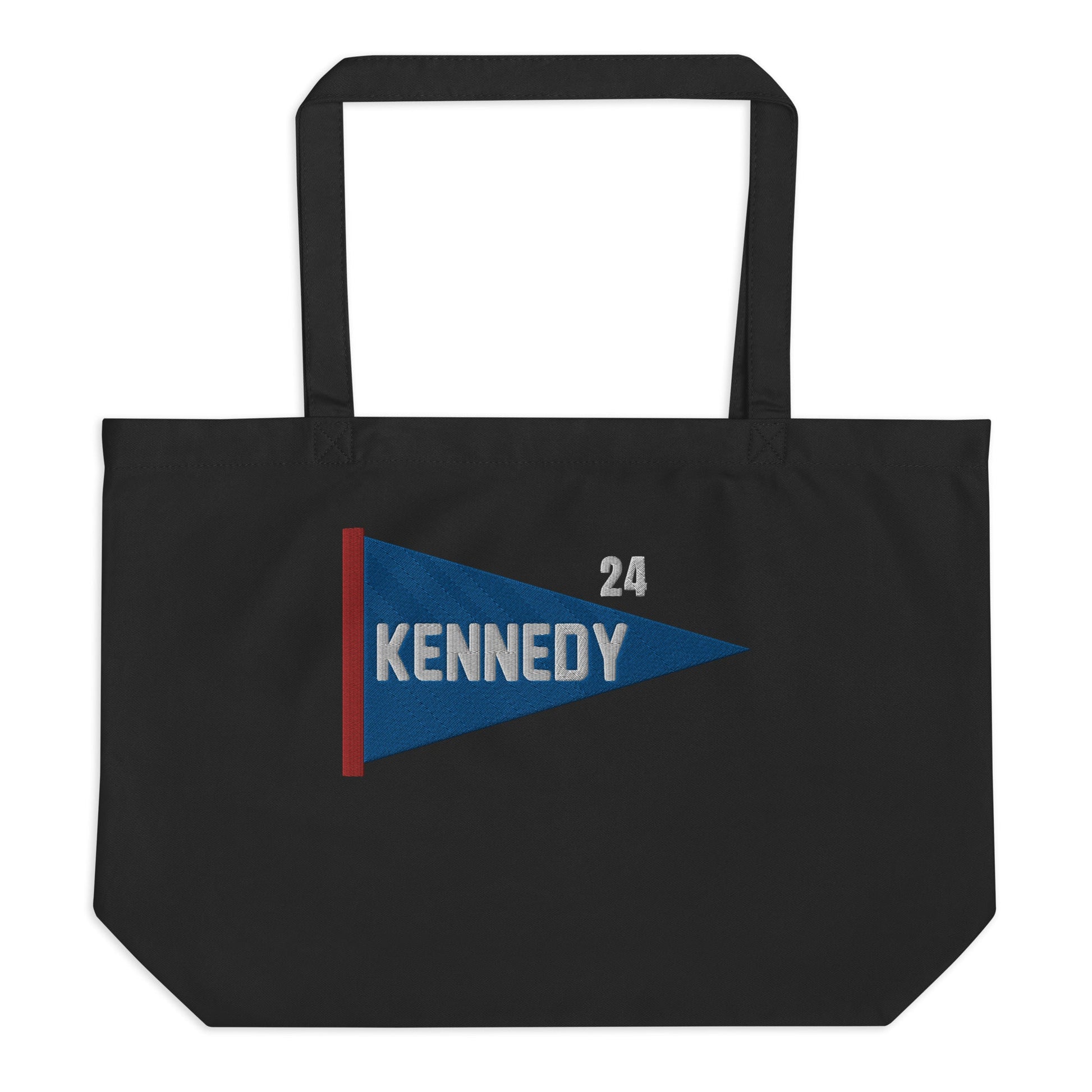 Kennedy 24 Pennant Embroidered Large Organic Tote - Team Kennedy Official Merchandise