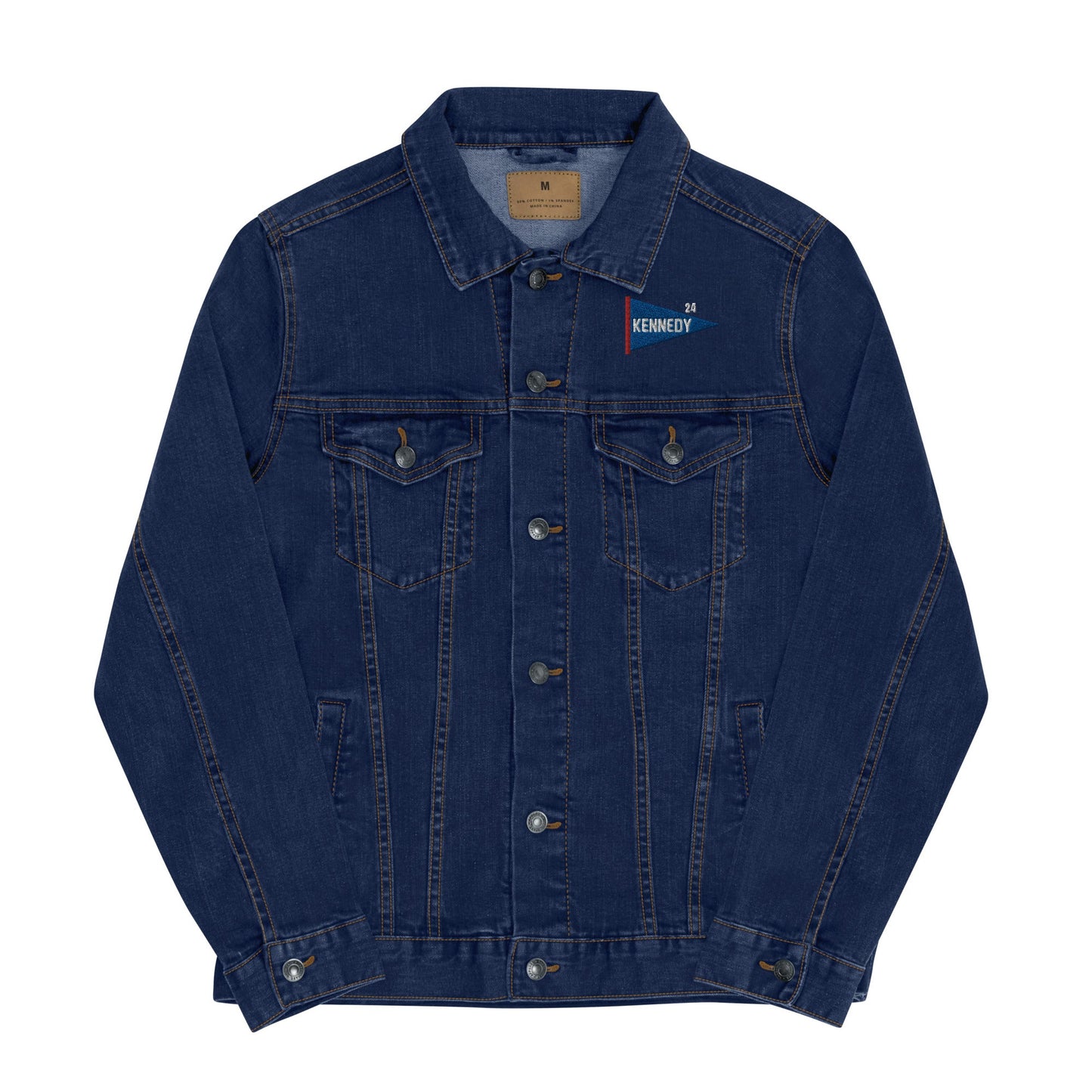 Kennedy 24 Pennant Unisex Denim Jacket - Team Kennedy Official Merchandise