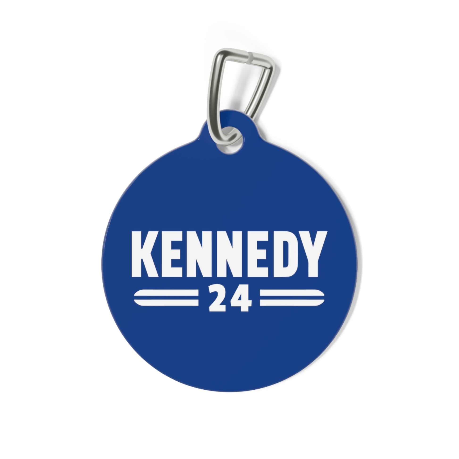 Kennedy '24 Pet Collar Tag in Blue - TEAM KENNEDY. All rights reserved