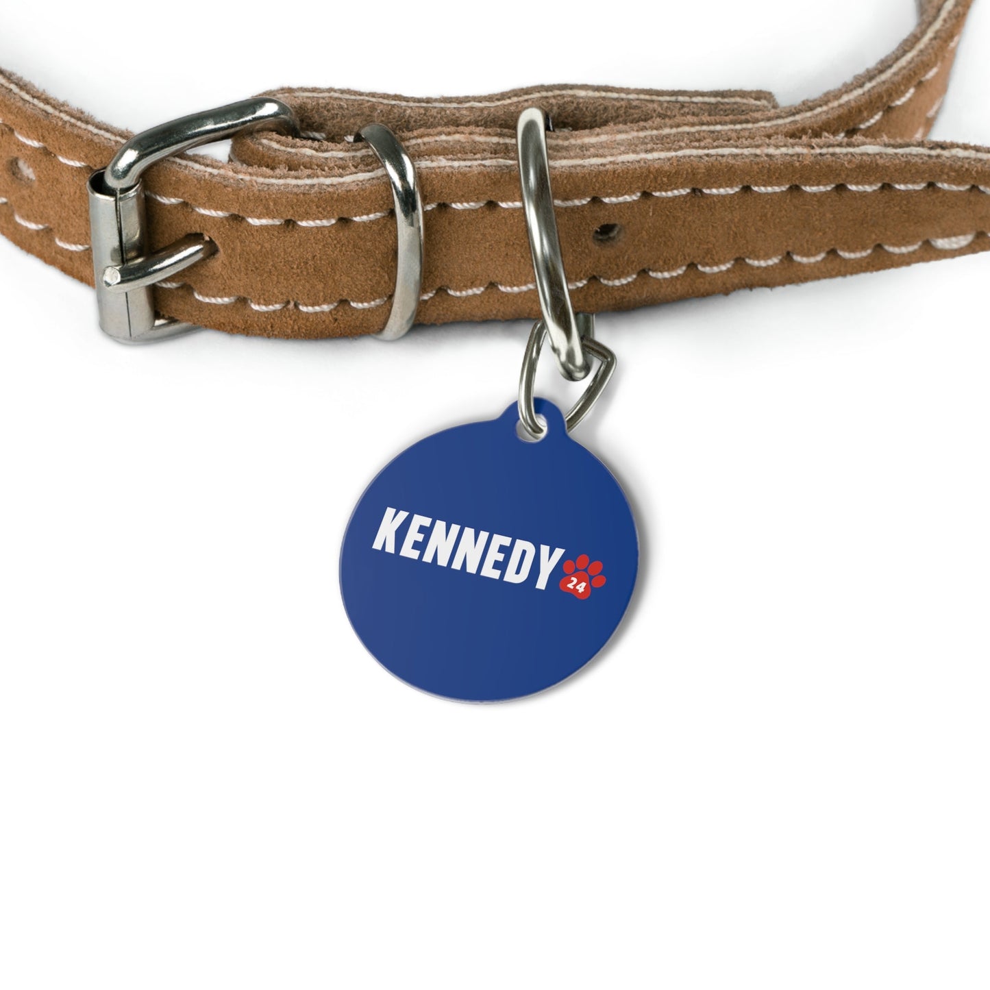 Kennedy '24 Pet Collar Tag in Blue - TEAM KENNEDY. All rights reserved