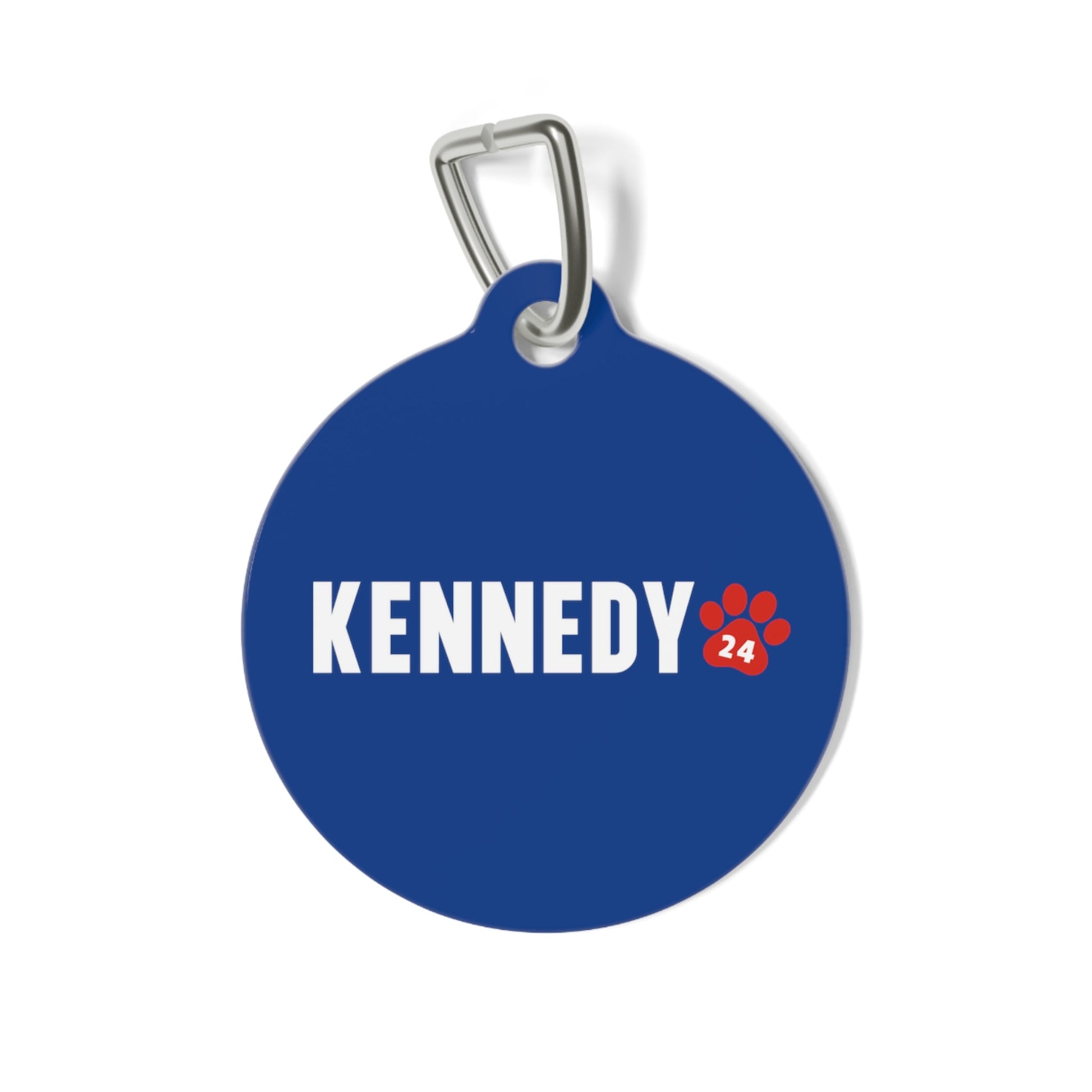 Kennedy '24 Pet Collar Tag in Blue - TEAM KENNEDY. All rights reserved