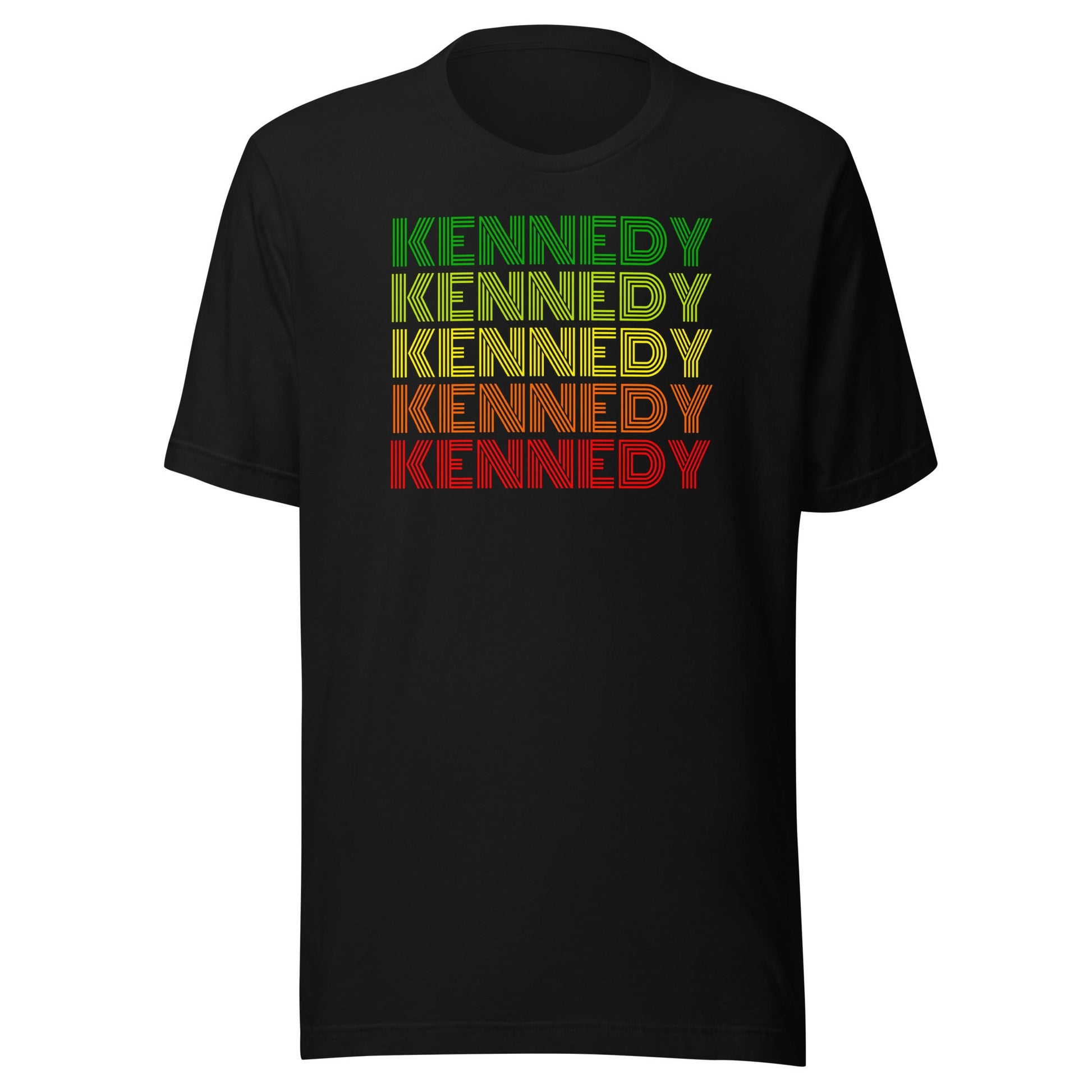 Kennedy 70s Green/Yellow/Red Unisex Tee - TEAM KENNEDY. All rights reserved