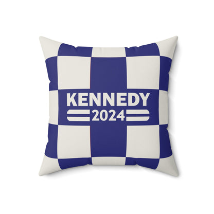 Kennedy Classic Checker Navy Square Pillow - TEAM KENNEDY. All rights reserved