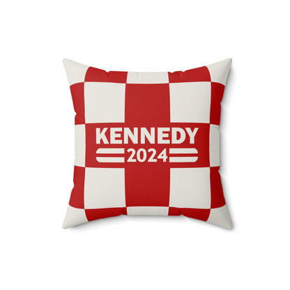 Kennedy Classic Checker Red Square Pillow - TEAM KENNEDY. All rights reserved