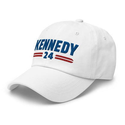 Kennedy Classic Embroidered Dad Hat - White - TEAM KENNEDY. All rights reserved