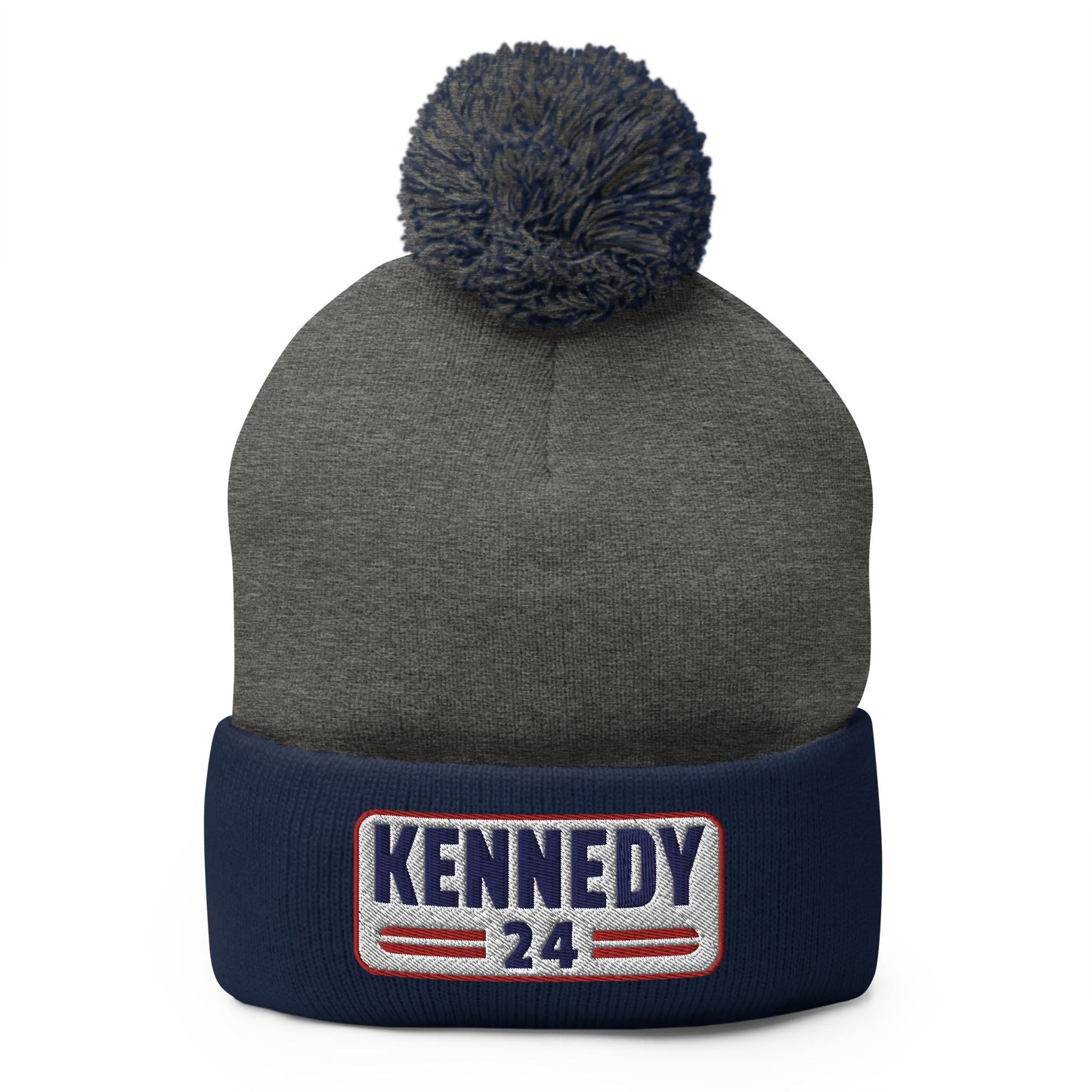 Kennedy Classic Embroidered Patch Pom - Pom Beanie - TEAM KENNEDY. All rights reserved