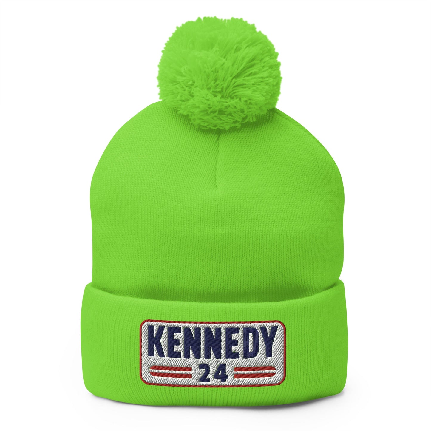 Kennedy Classic Embroidered Patch Pom - Pom Beanie - TEAM KENNEDY. All rights reserved