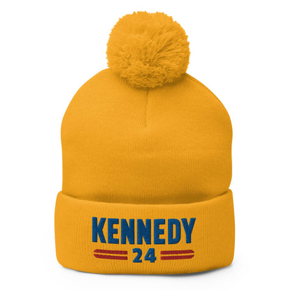 Kennedy Classic Embroidered Pom - Pom Beanie - TEAM KENNEDY. All rights reserved