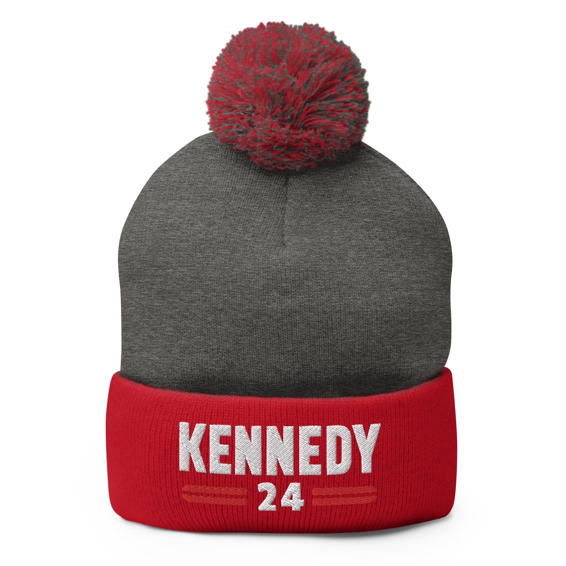 Kennedy Classic Embroidered Pom - Pom Beanie - TEAM KENNEDY. All rights reserved