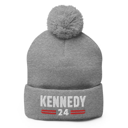 Kennedy Classic Embroidered Pom - Pom Beanie - TEAM KENNEDY. All rights reserved