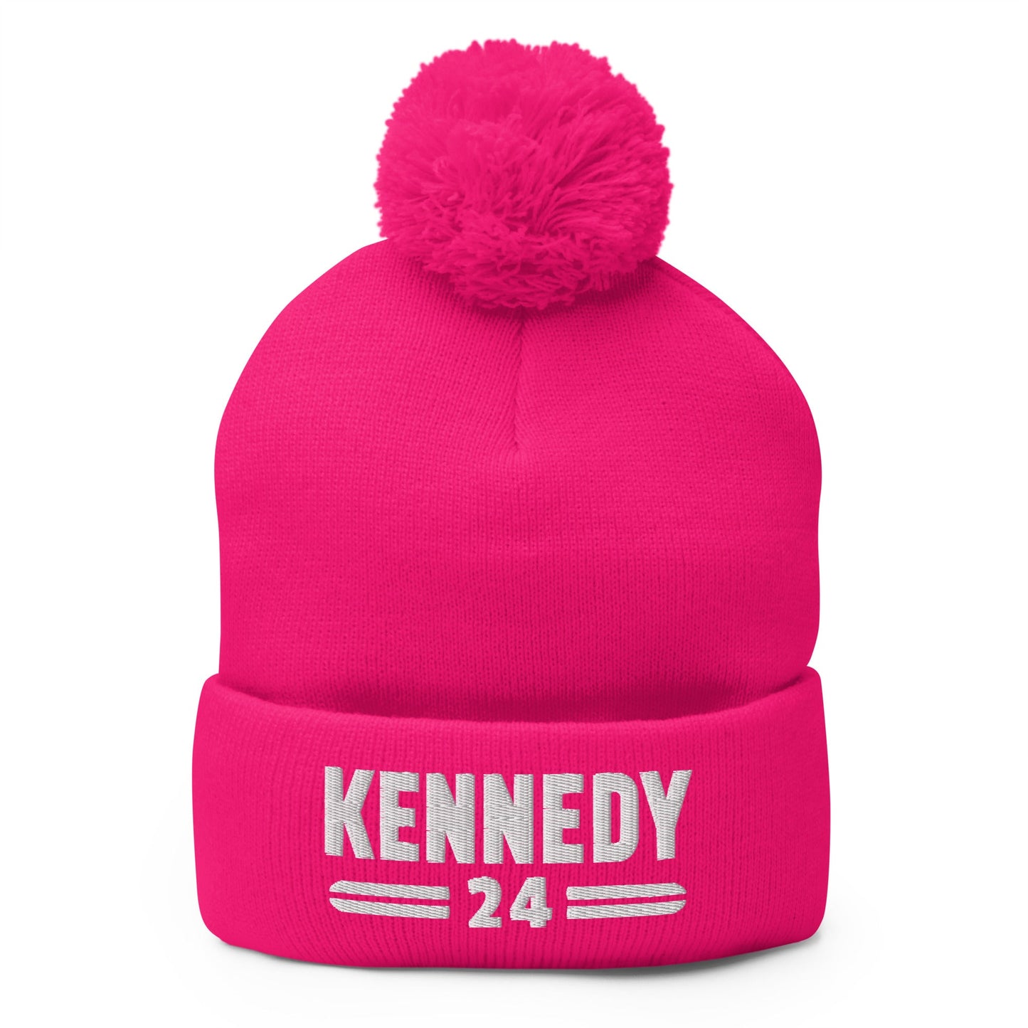 Kennedy Classic Embroidered Pom - Pom Beanie - TEAM KENNEDY. All rights reserved