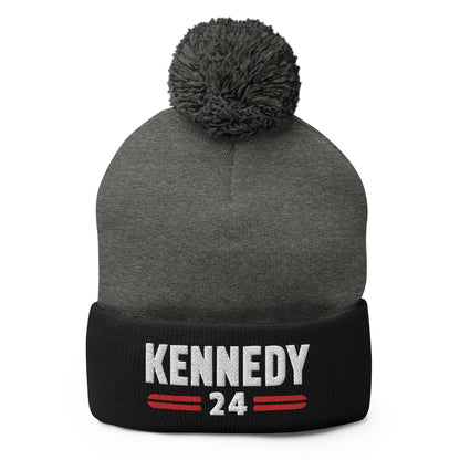 Kennedy Classic Embroidered Pom - Pom Beanie - TEAM KENNEDY. All rights reserved