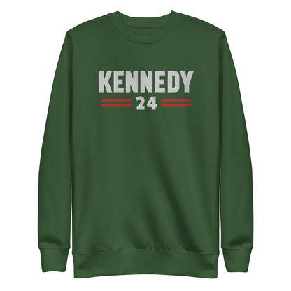 Kennedy Classic Embroidered Unisex Premium Sweatshirt - TEAM KENNEDY. All rights reserved