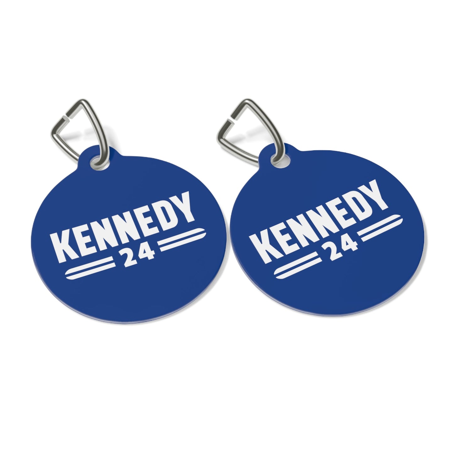 Kennedy Classic Pet Collar Tag in Blue - TEAM KENNEDY. All rights reserved