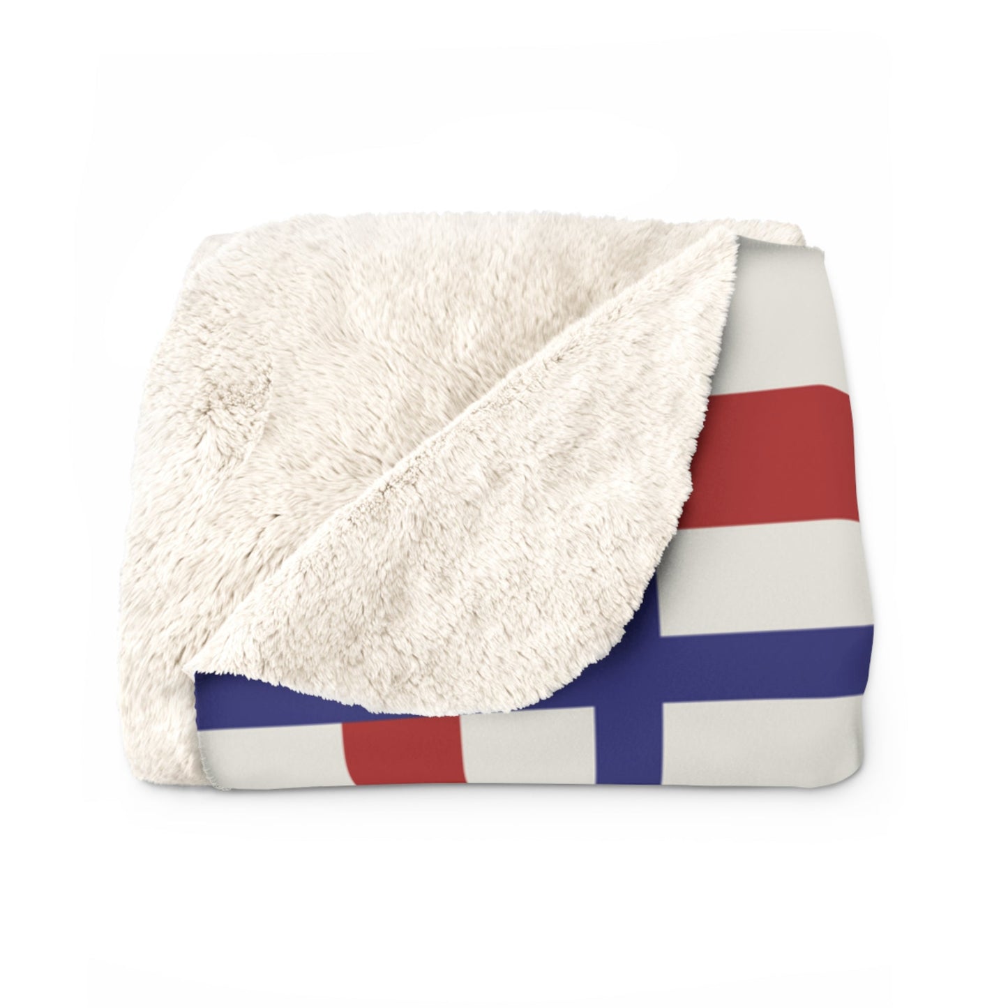 Kennedy Classic Red and Navy Bordered Sherpa Fleece Blanket - TEAM KENNEDY. All rights reserved