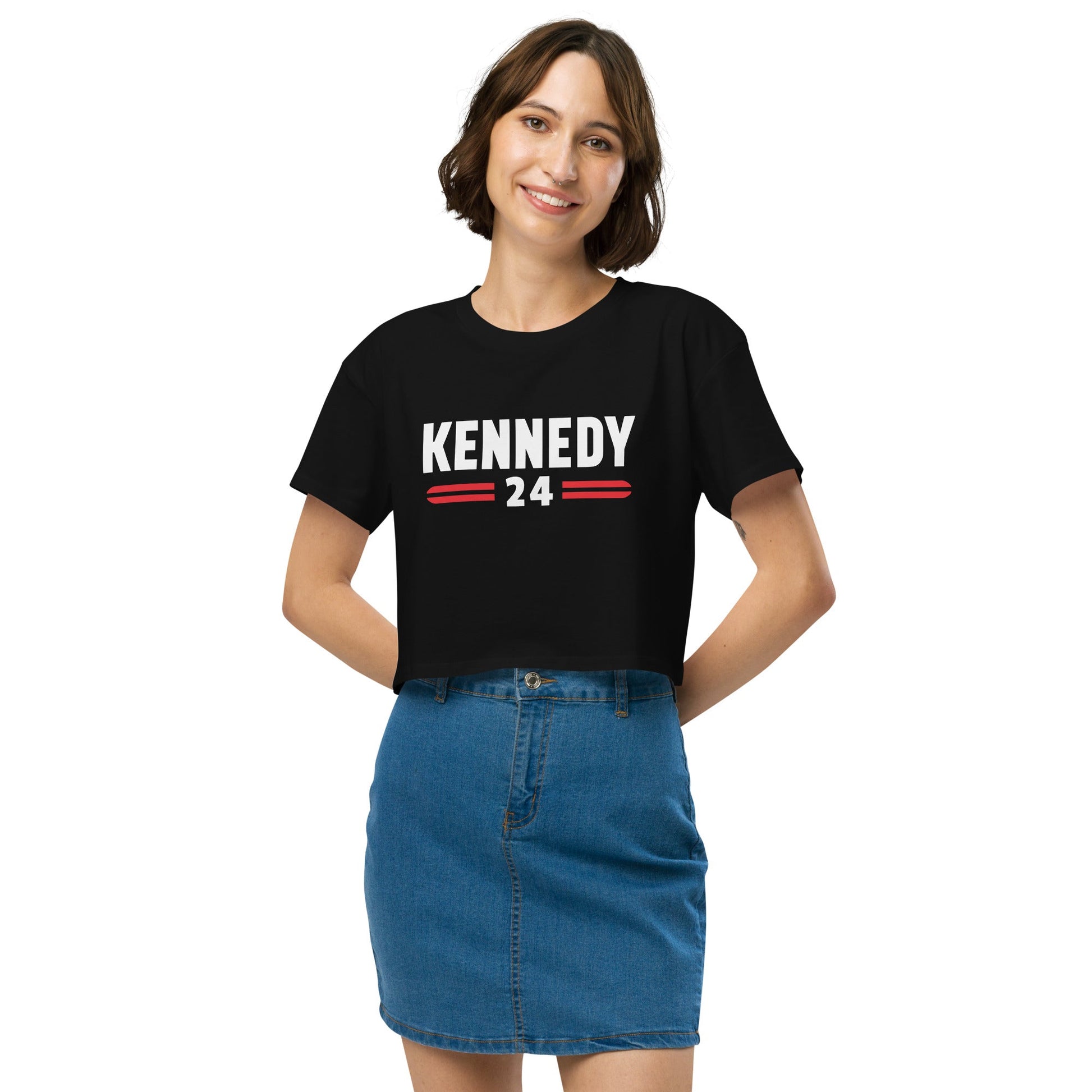 Kennedy Classic Women's Cropped Tee - TEAM KENNEDY. All rights reserved