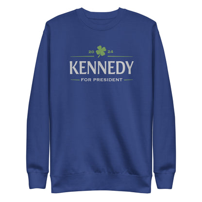 Kennedy Clover Embroidered Unisex Premium Sweatshirt - TEAM KENNEDY. All rights reserved