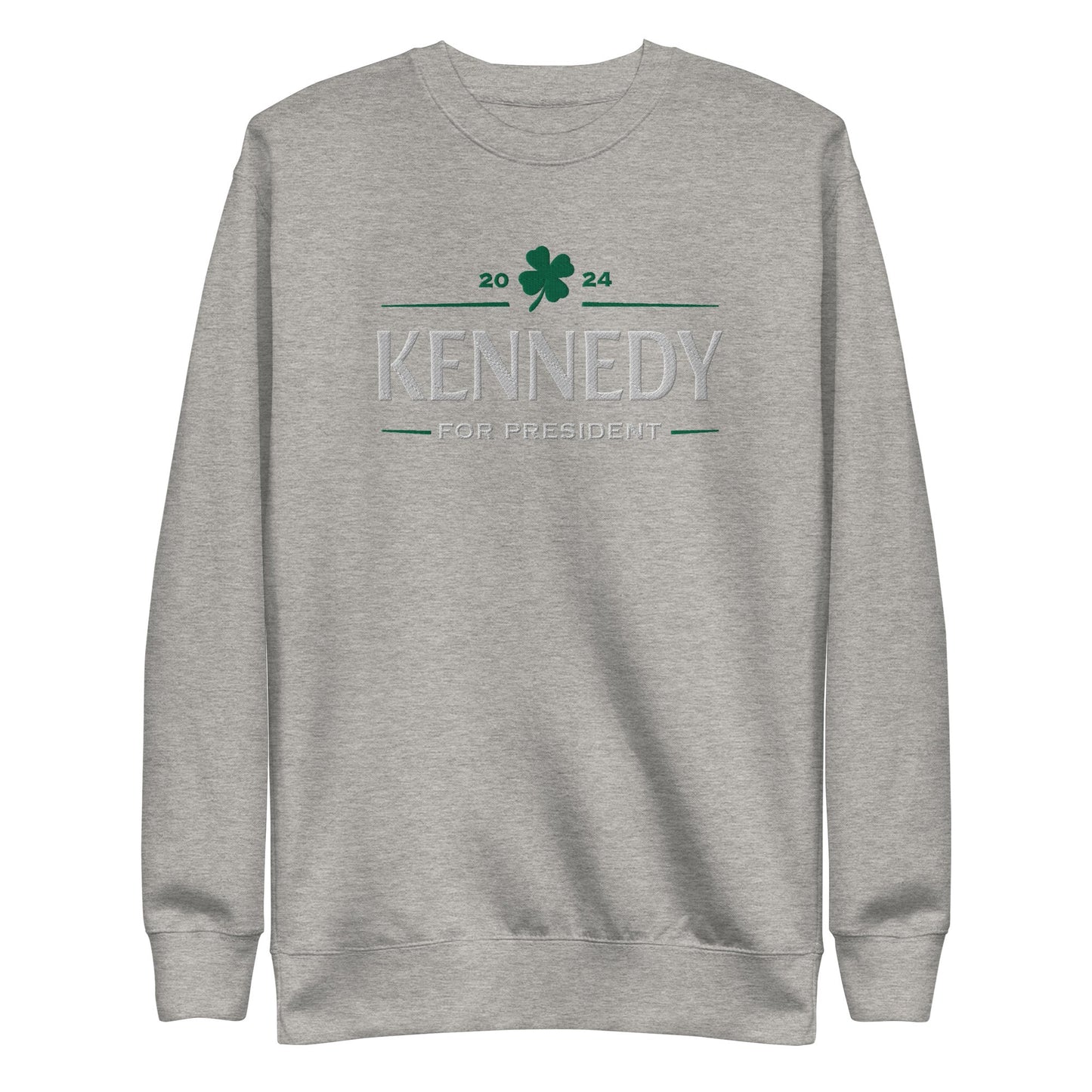 Kennedy Clover Embroidered Unisex Premium Sweatshirt - TEAM KENNEDY. All rights reserved