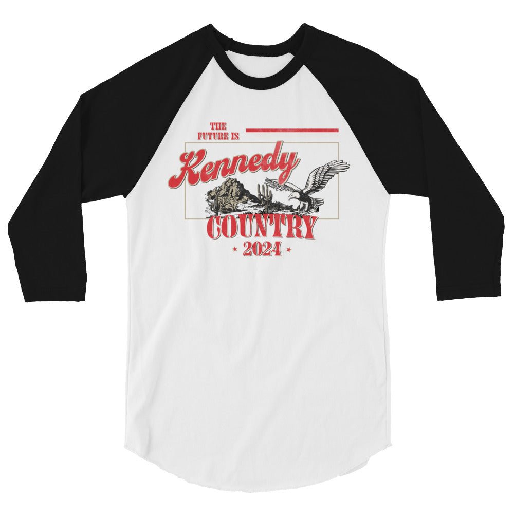 Kennedy Country 3/4 Sleeve Raglan Shirt - TEAM KENNEDY. All rights reserved