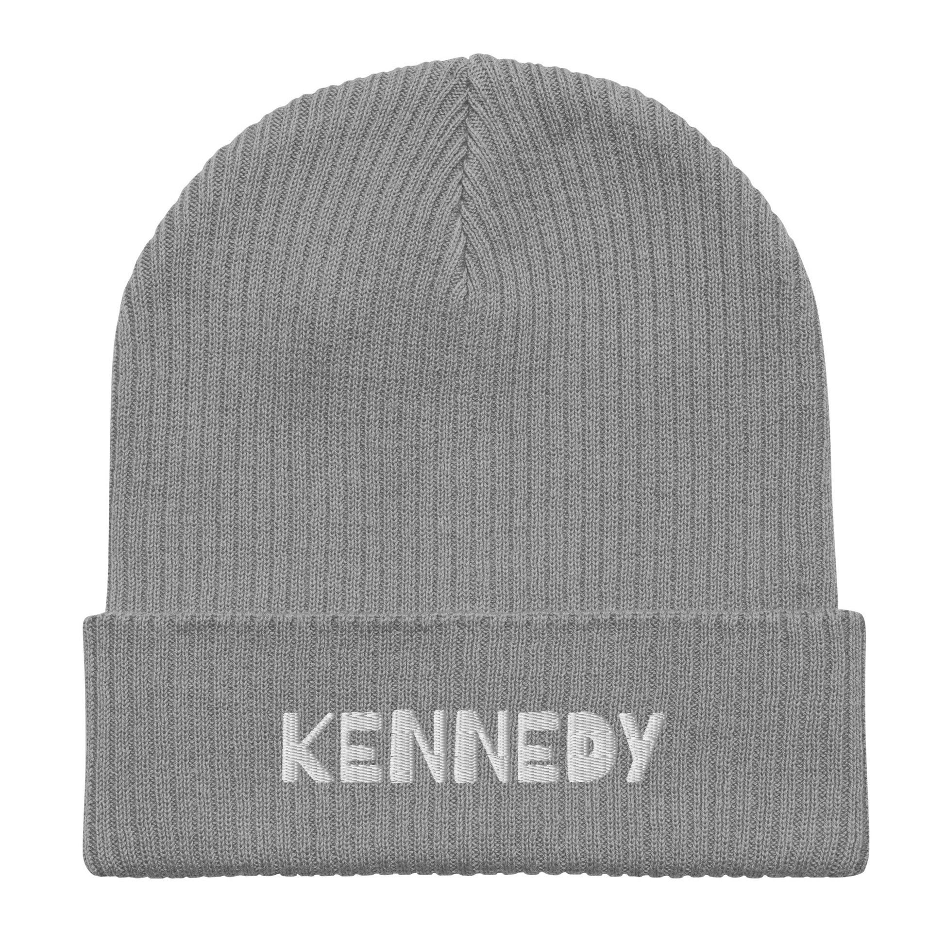 Kennedy Embroidered Organic Ribbed Beanie - Team Kennedy Official Merchandise