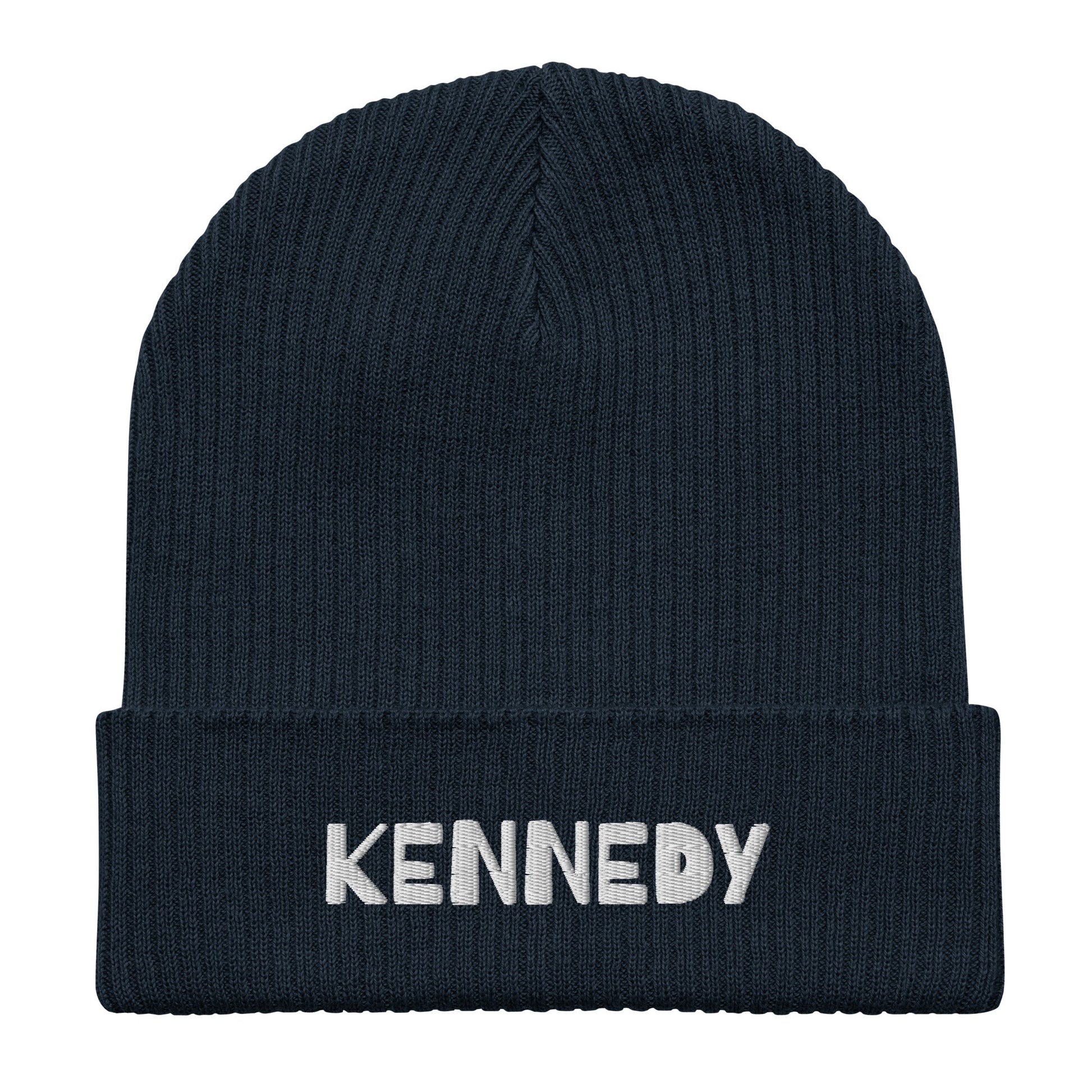 Kennedy Embroidered Organic Ribbed Beanie - Team Kennedy Official Merchandise