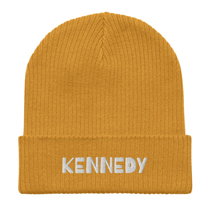 Kennedy Embroidered Organic Ribbed Beanie - Team Kennedy Official Merchandise