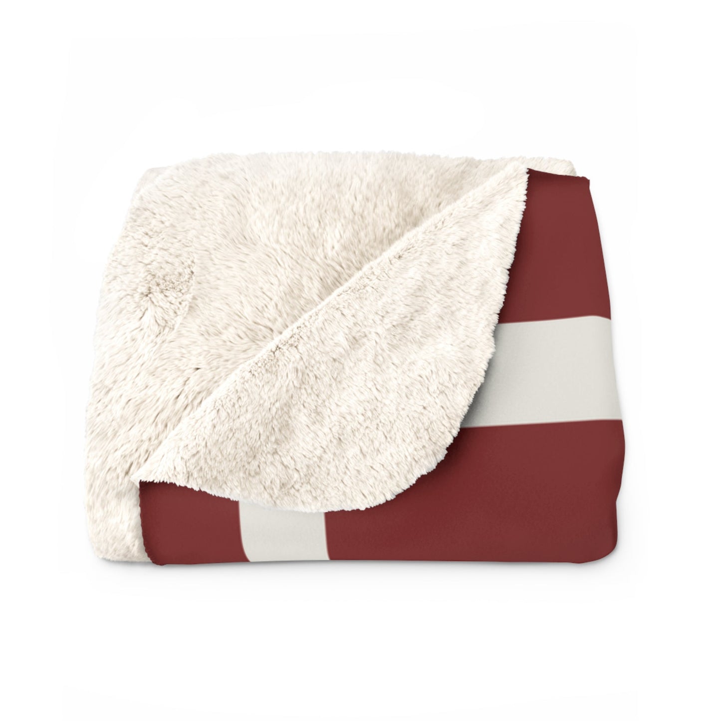 Kennedy for President Bordered Red Sherpa Fleece Blanket - TEAM KENNEDY. All rights reserved