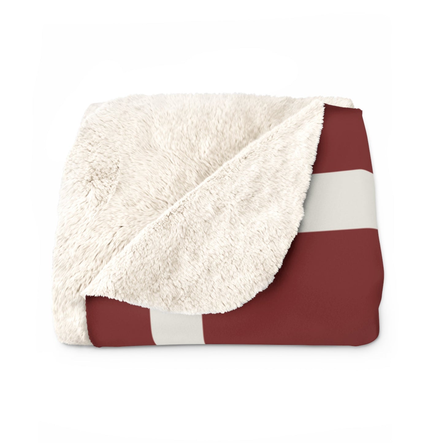 Kennedy for President Bordered Red Sherpa Fleece Blanket - TEAM KENNEDY. All rights reserved