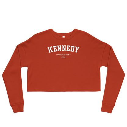 Kennedy for President Collegiate Crop Sweatshirt - TEAM KENNEDY. All rights reserved