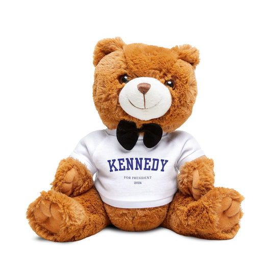 Kennedy for President Collegiate Teddy Bear with T - Shirt - Team Kennedy Official Merchandise